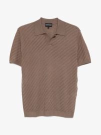 Emporio Armani short-sleeve Polo Shirt | Brown | FARFETCH at Farfetch